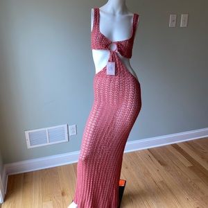 NWT Cult Gaia Tyra Cutout Crochet Midi Dress Swim Cover Up Sz Medium Jaipur $489